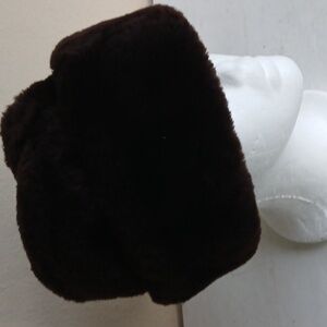 Elegant Brown Faux Fur Hat
